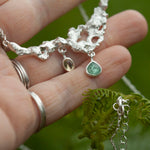 Load image into Gallery viewer, OOAK Lava necklace #3 • Kyanite & Opal (ready to ship)