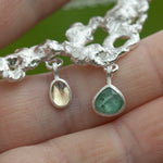 Load image into Gallery viewer, OOAK Lava necklace #3 • Kyanite & Opal (ready to ship)