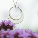 Charger l'image dans la galerie, OOAK • Crescent moon pendant in silver #19 (ready to ship)
