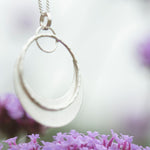 Charger l'image dans la galerie, OOAK • Crescent moon pendant in silver #20 (ready to ship)