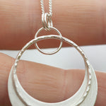 Charger l'image dans la galerie, OOAK • Crescent moon pendant in silver #20 (ready to ship)