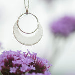 Charger l'image dans la galerie, OOAK • Crescent moon pendant in silver #21 (ready to ship)