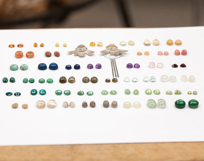 Choose Your Stone : boucles d'oreilles Flora (sur commande)