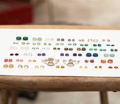 Choose Your Stone : boucles d'oreilles Flora (sur commande)