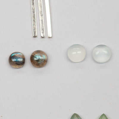 Choose Your Stone : boucles d'oreilles Flora (sur commande)