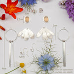 Load image into Gallery viewer, Choose Your Stone : Flora earrings (made to order)