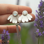Load image into Gallery viewer, OOAK Flora earrings #2 • White Labradorite (ready to ship)