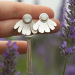 Load image into Gallery viewer, OOAK Flora earrings #2 • White Labradorite (ready to ship)