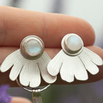 Load image into Gallery viewer, OOAK Flora earrings #2 • White Labradorite (ready to ship)