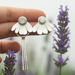 Load image into Gallery viewer, OOAK Flora earrings #2 • White Labradorite (ready to ship)