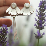 Load image into Gallery viewer, OOAK Flora earrings #2 • White Labradorite (ready to ship)