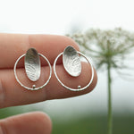 Cargar imagen en el visor de la galería, OOAK Elena earrings #7 ~ silver ~ unique (ready-to-ship)