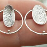 Cargar imagen en el visor de la galería, OOAK Elena earrings #7 ~ silver ~ unique (ready-to-ship)