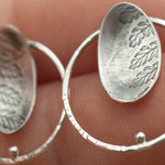 Cargar imagen en el visor de la galería, OOAK Elena earrings #7 ~ silver ~ unique (ready-to-ship)