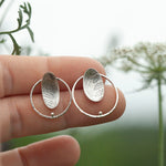 Cargar imagen en el visor de la galería, OOAK Elena earrings #7 ~ silver ~ unique (ready-to-ship)