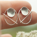 Afbeelding in Gallery-weergave laden, OOAK Elena earrings #10 ~ silver ~ unique (ready-to-ship)
