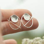 Afbeelding in Gallery-weergave laden, OOAK Elena earrings #10 ~ silver ~ unique (ready-to-ship)