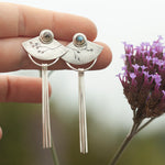 Load image into Gallery viewer, OOAK Vegetal Elira earrings #18 • Labradorite (ready to ship)