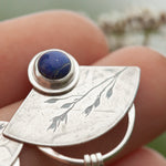Load image into Gallery viewer, OOAK Vegetal Elira earrings #19 • Lapis Lazuli (ready to ship)