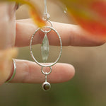 Load image into Gallery viewer, OOAK Leaf pendant #2 • Orange Labradorite (ready to ship)