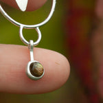 Load image into Gallery viewer, OOAK Leaf pendant #2 • Orange Labradorite (ready to ship)