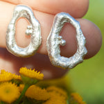 Charger l'image dans la galerie, OOAK Silver Tera earrings #1 (ready to ship)