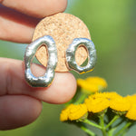 Charger l'image dans la galerie, OOAK Silver Tera earrings #3 (ready to ship)