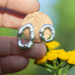 Charger l'image dans la galerie, OOAK Silver Tera earrings #3 (ready to ship)