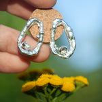 Charger l'image dans la galerie, OOAK Silver Tera earrings #4 (ready to ship)