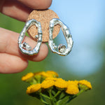 Charger l'image dans la galerie, OOAK Silver Tera earrings #4 (ready to ship)