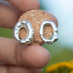 Afbeelding in Gallery-weergave laden, OOAK Silver Tera earrings #5 (ready to ship)