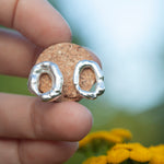 Afbeelding in Gallery-weergave laden, OOAK Silver Tera earrings #5 (ready to ship)