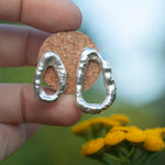Afbeelding in Gallery-weergave laden, OOAK Silver Tera earrings #6 (ready to ship)