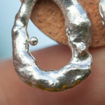 Afbeelding in Gallery-weergave laden, OOAK Silver Tera earrings #7 (ready to ship)