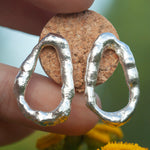 Charger l'image dans la galerie, OOAK Silver Tera earrings #8 (ready to ship)