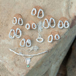 Afbeelding in Gallery-weergave laden, OOAK Silver Tera earrings #6 (ready to ship)