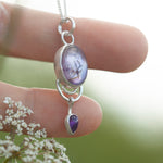 Load image into Gallery viewer, OOAK Osmose pendant #51 ~ with captured plant • Amethyst (ready to ship)