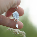 Load image into Gallery viewer, OOAK Osmose pendant #51 ~ with captured plant • Amethyst (ready to ship)