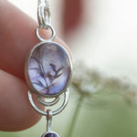 Load image into Gallery viewer, OOAK Osmose pendant #51 ~ with captured plant • Amethyst (ready to ship)