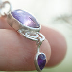 Load image into Gallery viewer, OOAK Osmose pendant #51 ~ with captured plant • Amethyst (ready to ship)