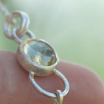 Load image into Gallery viewer, OOAK Osmose pendant #54 ~ with captured plant • Lemon quartz & Peridot (ready to ship)