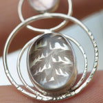 Load image into Gallery viewer, OOAK Osmose pendant #55 ~ with captured plant • Rose Quartz (ready to ship)