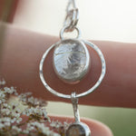 Load image into Gallery viewer, OOAK Osmose pendant #57 ~ with captured plant • Rutilatez Quartz & Labradorite (ready to ship)