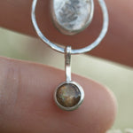Load image into Gallery viewer, OOAK Osmose pendant #57 ~ with captured plant • Rutilatez Quartz & Labradorite (ready to ship)