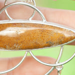 Afbeelding in Gallery-weergave laden, OOAK Healing Tears silver pendant #3 • Fossil coral & Kyanite (ready to ship)