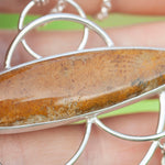 Afbeelding in Gallery-weergave laden, OOAK Healing Tears silver pendant #3 • Fossil coral & Kyanite (ready to ship)