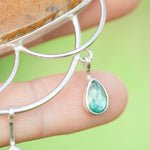 Afbeelding in Gallery-weergave laden, OOAK Healing Tears silver pendant #3 • Fossil coral & Kyanite (ready to ship)