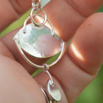 Load image into Gallery viewer, OOAK Healing Tears silver pendant #5 • Labradorite & Kyanite (ready to ship)