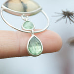 Load image into Gallery viewer, OOAK Healing Tears silver pendant #2 • Dendritic Opal & Kyanite (ready to ship)