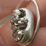 Cargar imagen en el visor de la galería, OOAK Mae pendant in silver #30 • Druzy Pyrite (Ready to ship)